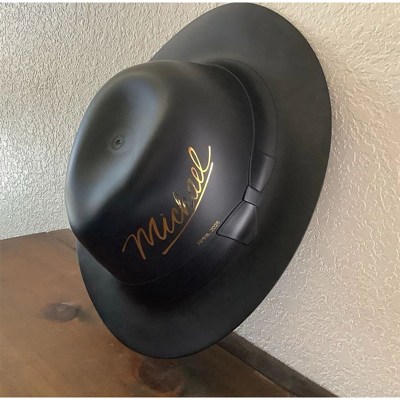 3D Printing With Pp - Ember Popcorn Bentuk Topi Hitam Cetak
