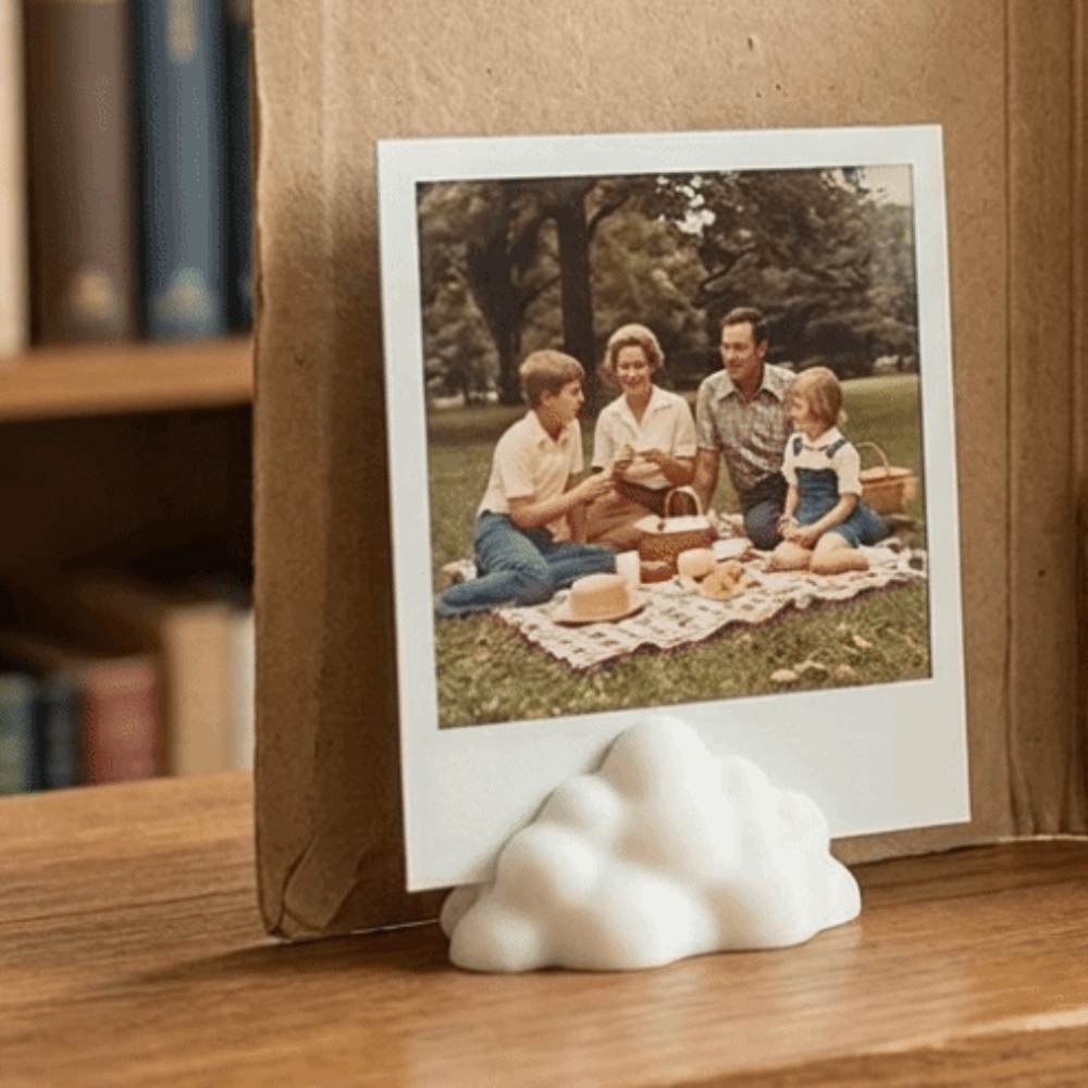 3D Printing Card - 6 Buah Tempat Foto Berbentuk Awan