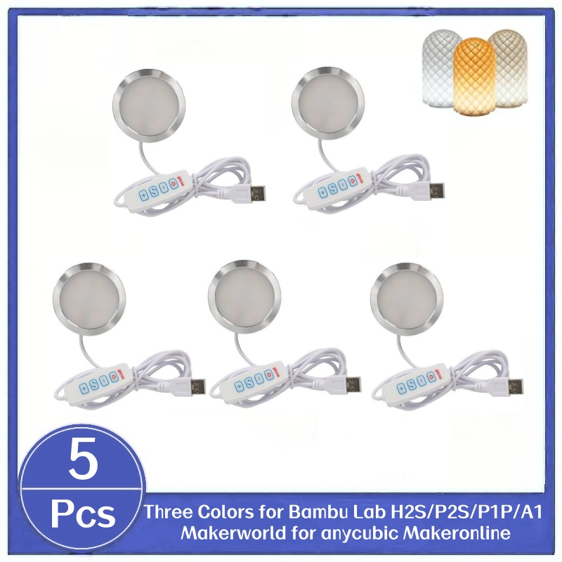 3D Printing Bambu Lab - 5 Buah Kit Lampu LED 001