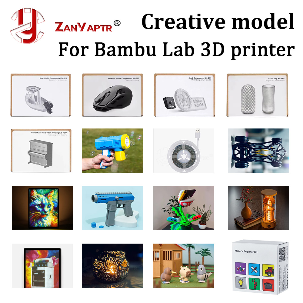 3D Printing Bambu Lab - Komponen Model Kreatif DIY Bambu Lab