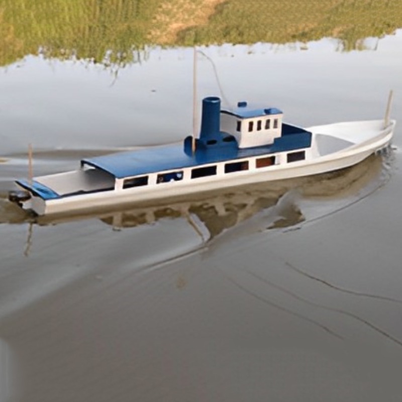 3D Printing Rc Boat - Perahu RC 60cm Feri Kecil Romantis