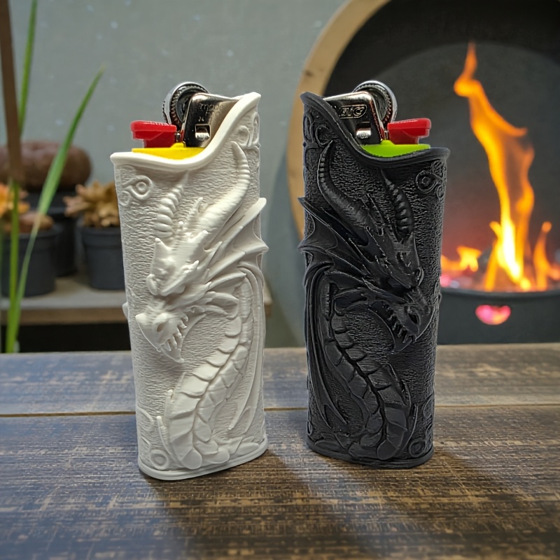 3D Printing Examples - Casing Pemantik Api Motif Naga Gothic