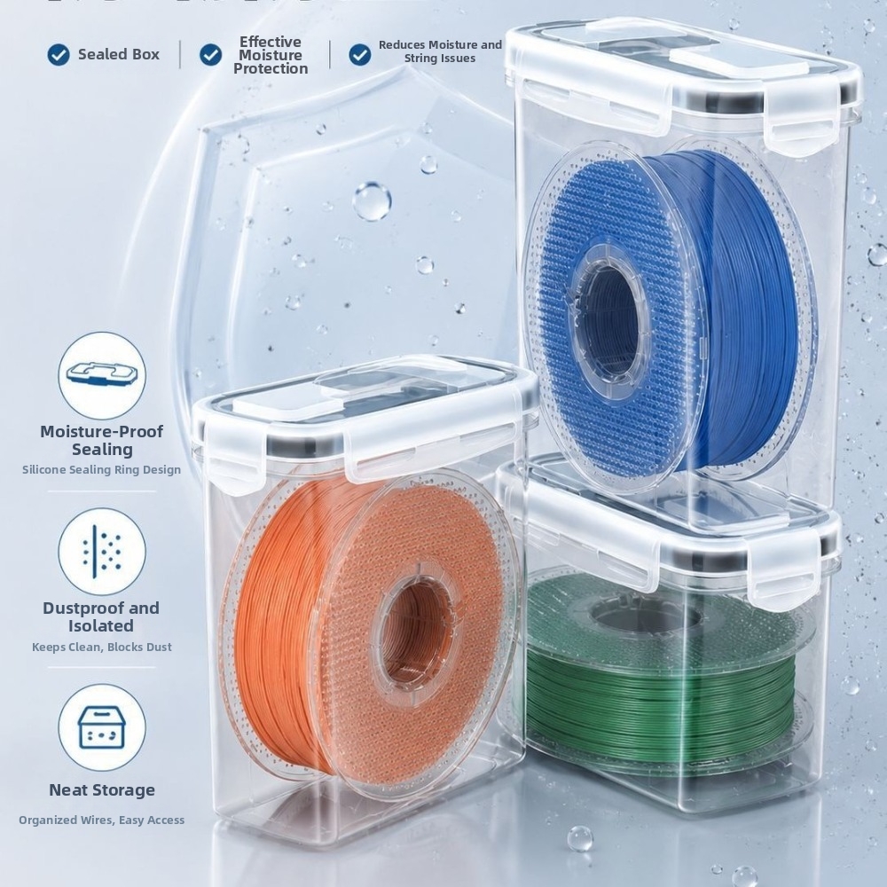 3D Printing With Pp - Wadah Filamen Transparan Tahan Debu Kedap