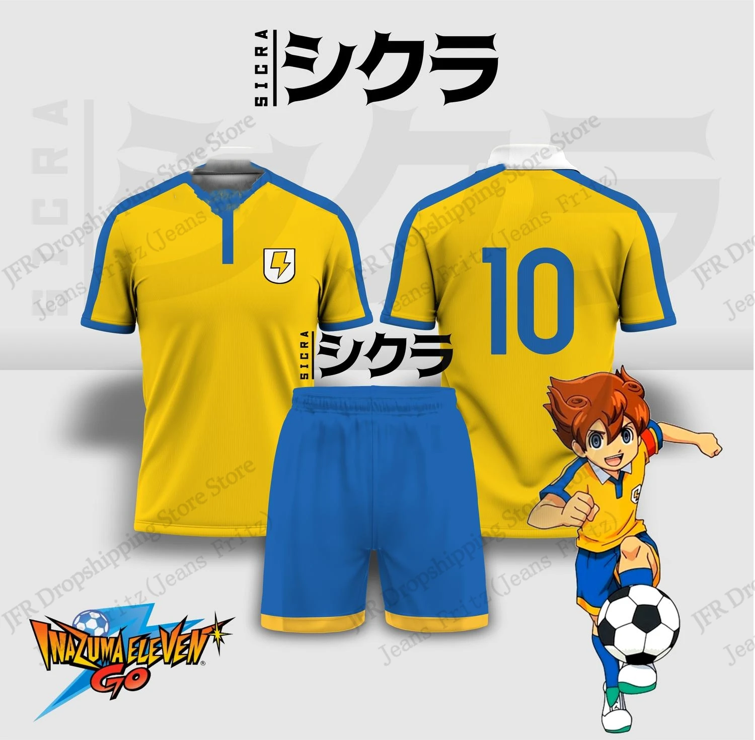 3D Printing Jersey - Set Jersey Jersey Inazuma Eleven Anime