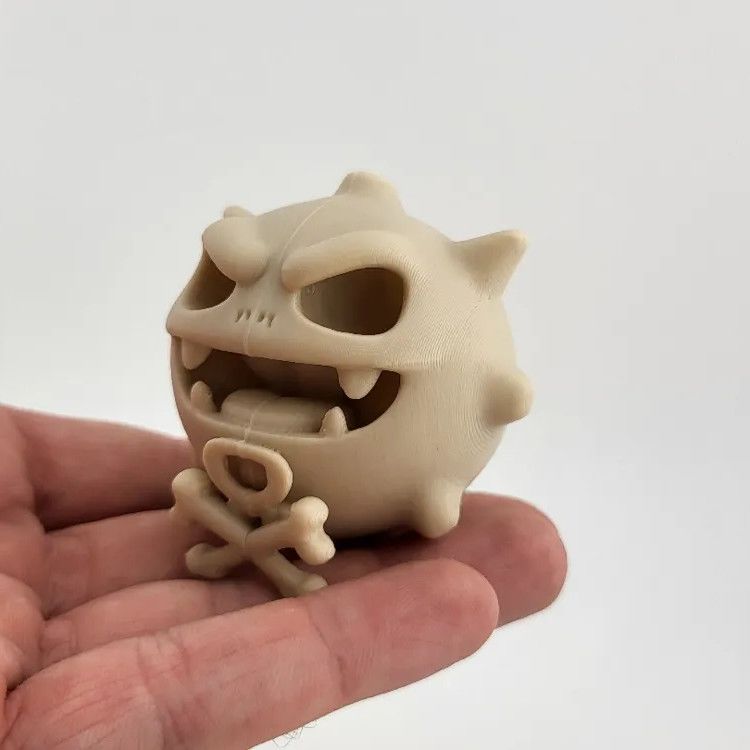 3D Printing Examples - Figur Fosil Tengkorak Pokémon Model Cetak