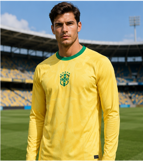 3D Printing Jersey - Kaos Sepak Bola Lengan Panjang Edisi