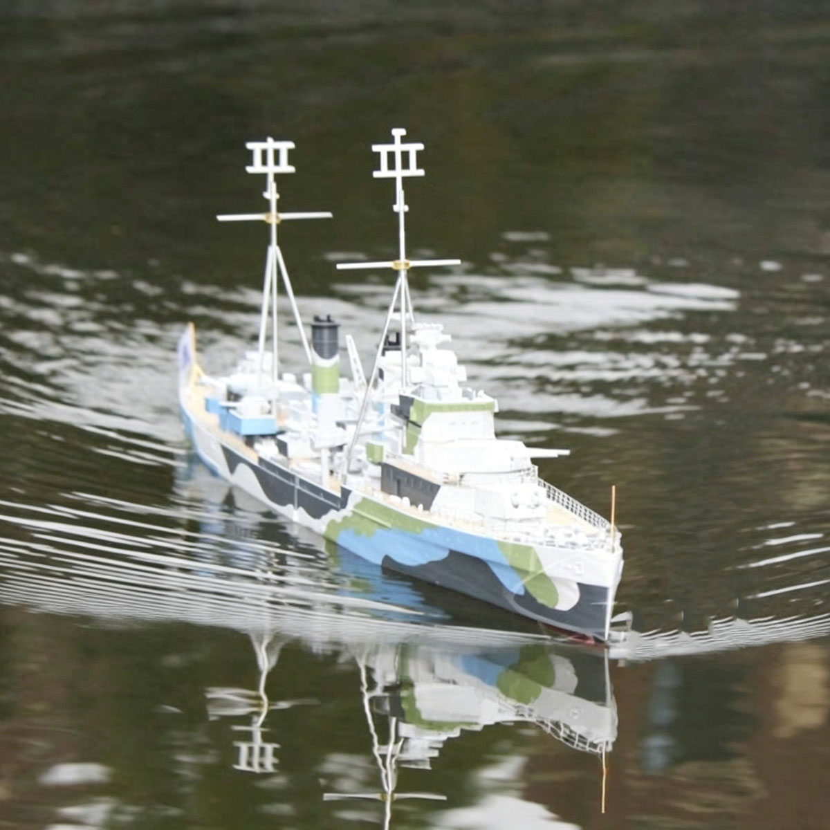 3D Printing Rc Boat - Kapal RC 1/200 77cm Kelas Linxian,