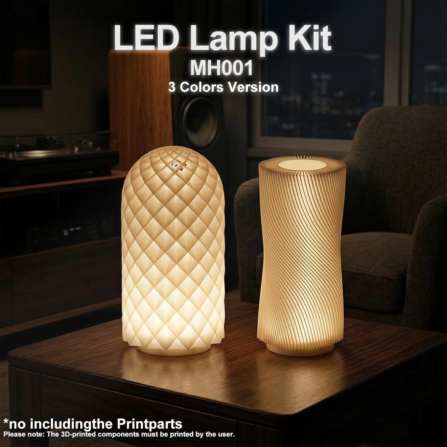 5 Buah Kit Lampu LED 001 Tiga  - 3D Printing Bambu Lab ulasan dan harga