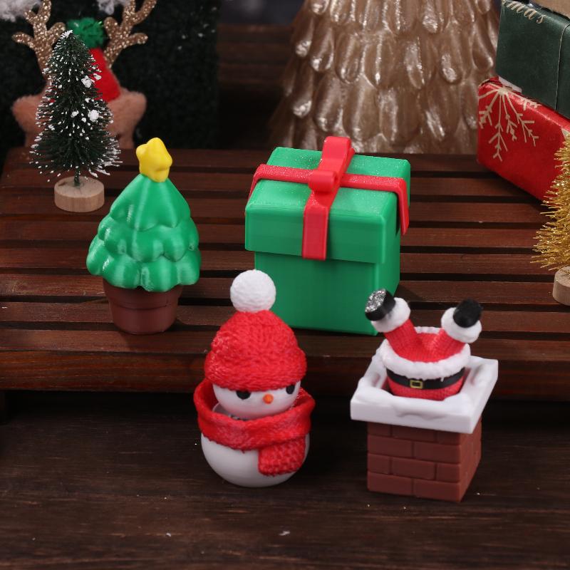 Boneka Santa Claus Natal 3D Pr - 3D Printing Toys ulasan dan harga