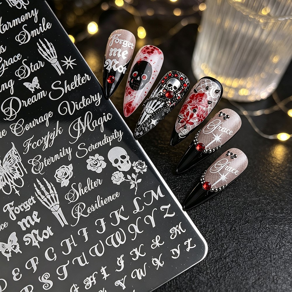 Pelat Stamping Kuku Halloween  - 3D Printing Template ulasan dan harga