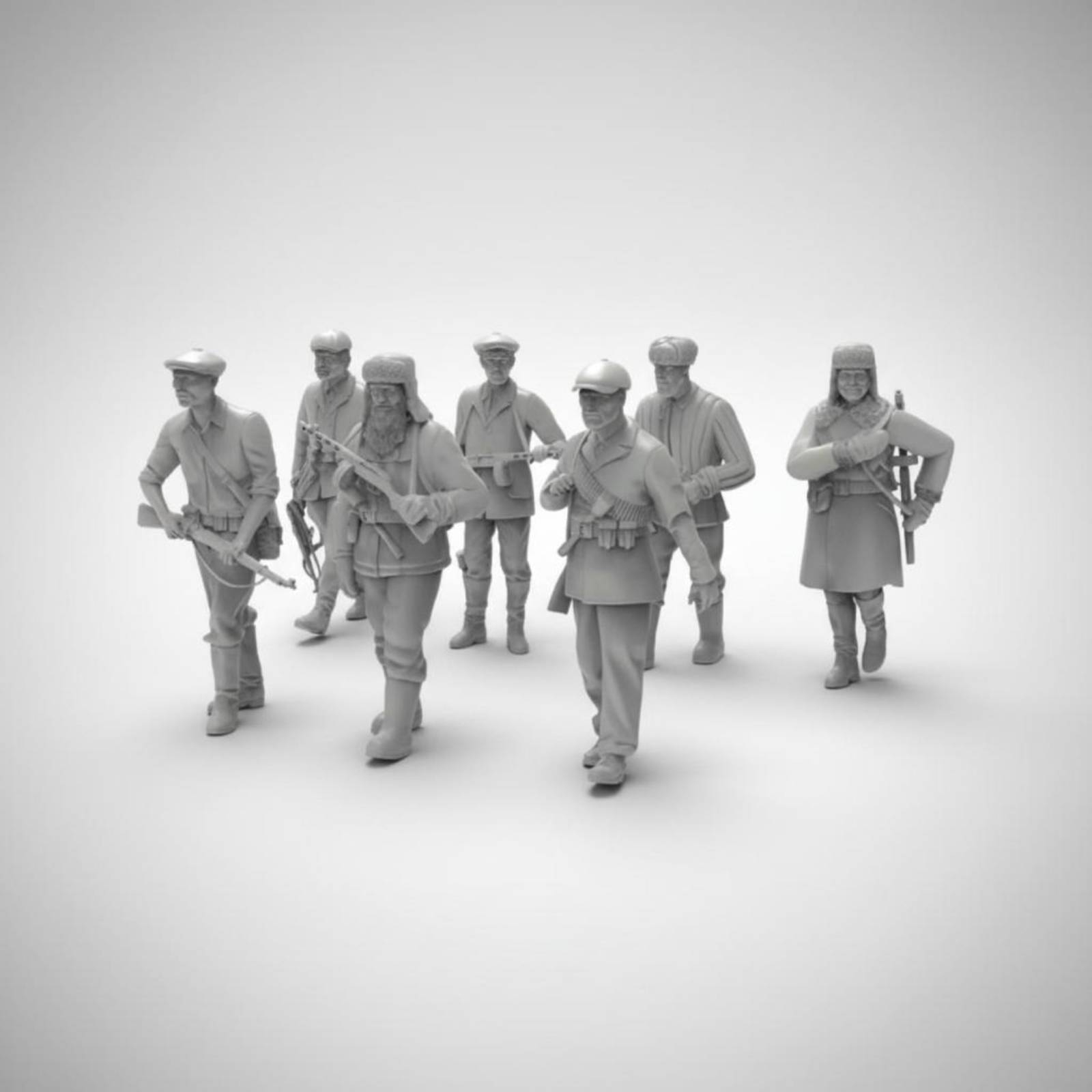 7 Buah Figur Tentara Perang Du - 3D Printing Resin ulasan dan harga