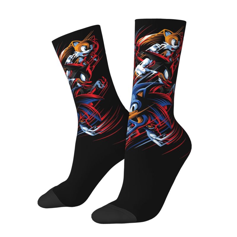 Kaos Kaki Fashion Custom Sonic - 3D Printing Game ulasan dan harga