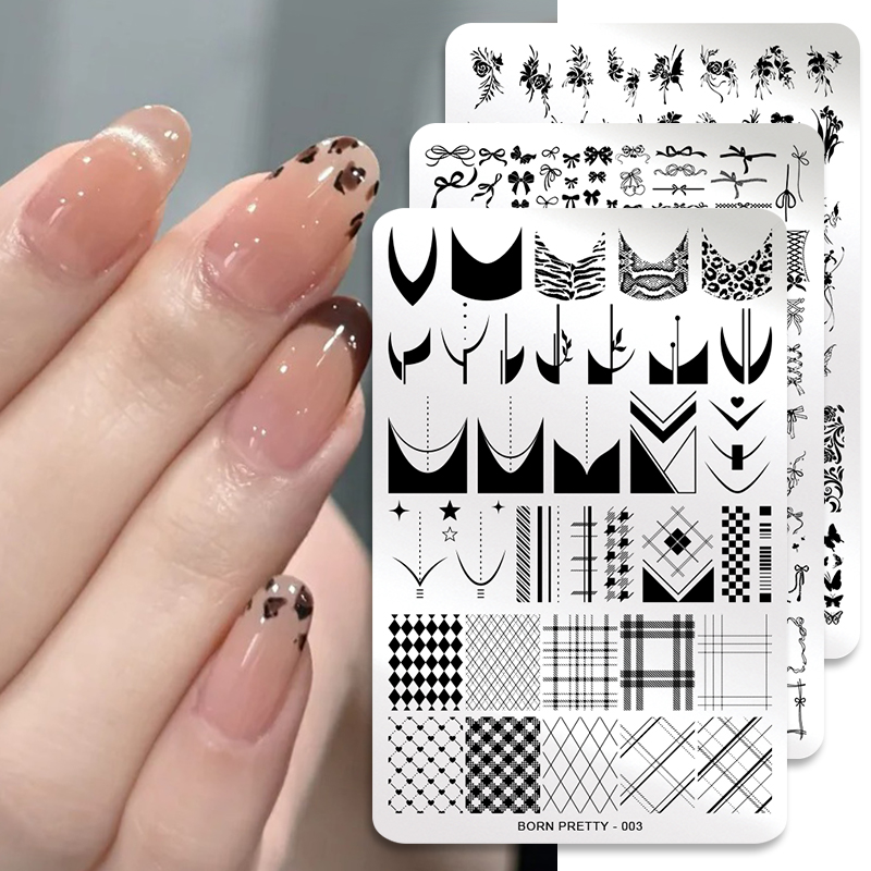 BORN PRETTY Cetakan Stamping N - 3D Printing Template ulasan dan harga