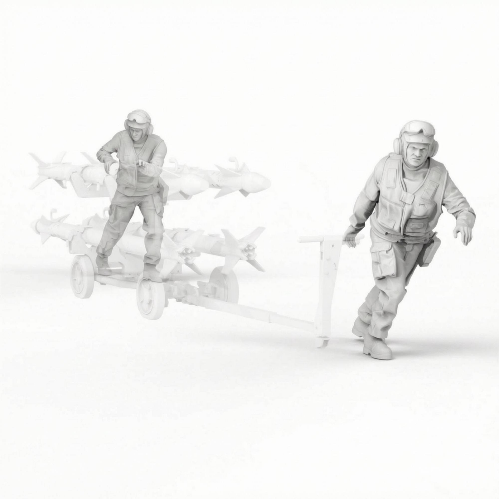 2 Buah Figur Operator Dolly Tr - 3D Printing Operator ulasan dan harga