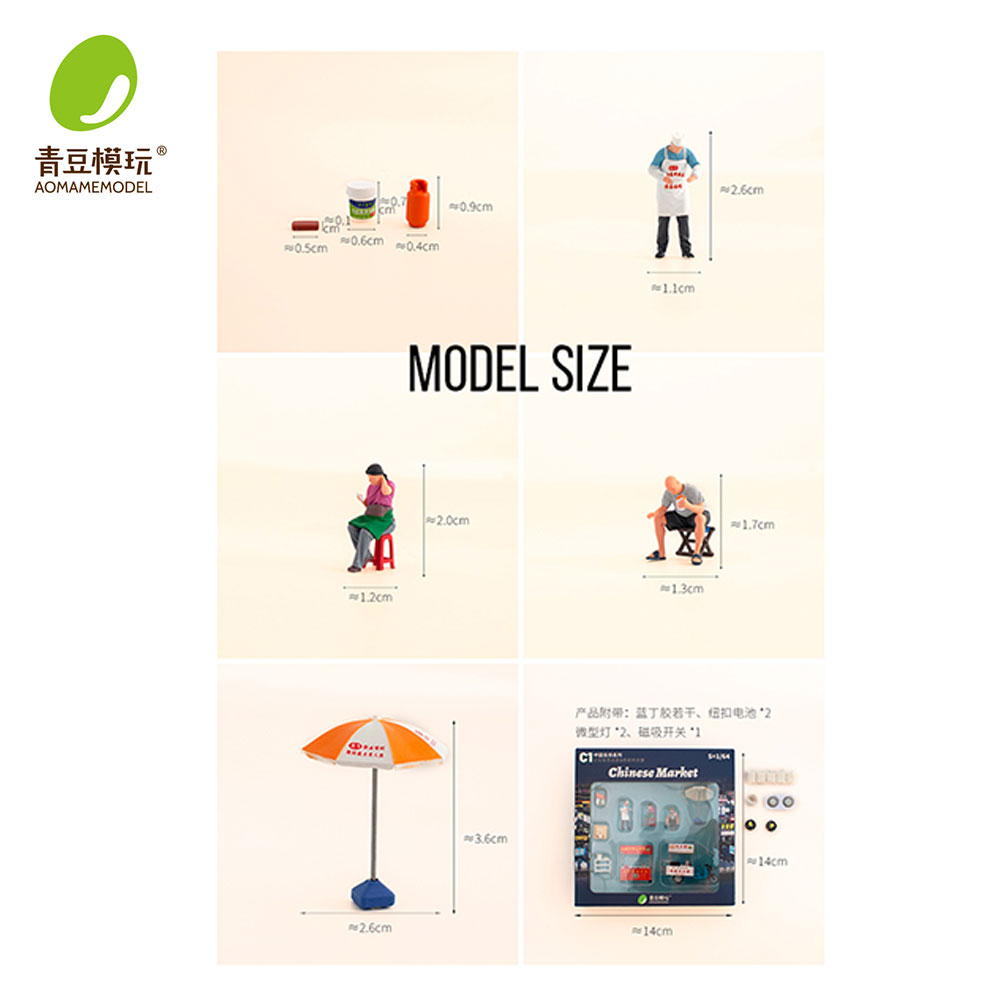 1/64 Model Kit Pasar Malam - M - 3D Printing Resin ulasan dan harga