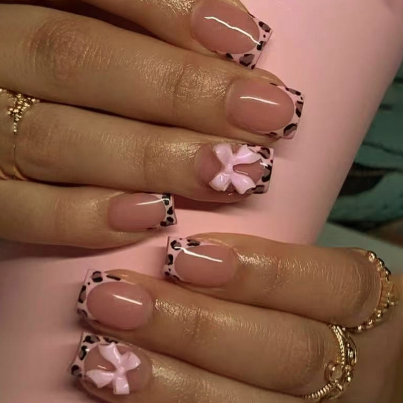 Kuku Palsu Pink Leopard Print  - 3D Printing Examples ulasan dan harga