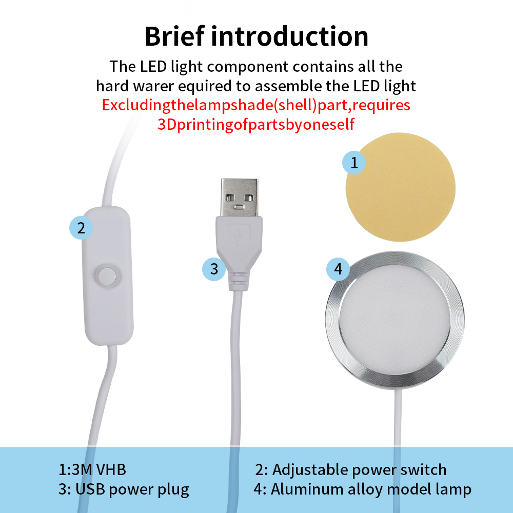 Kit lampu Led Lab Bambu, untuk - 3D Printing Bambu Lab ulasan dan harga