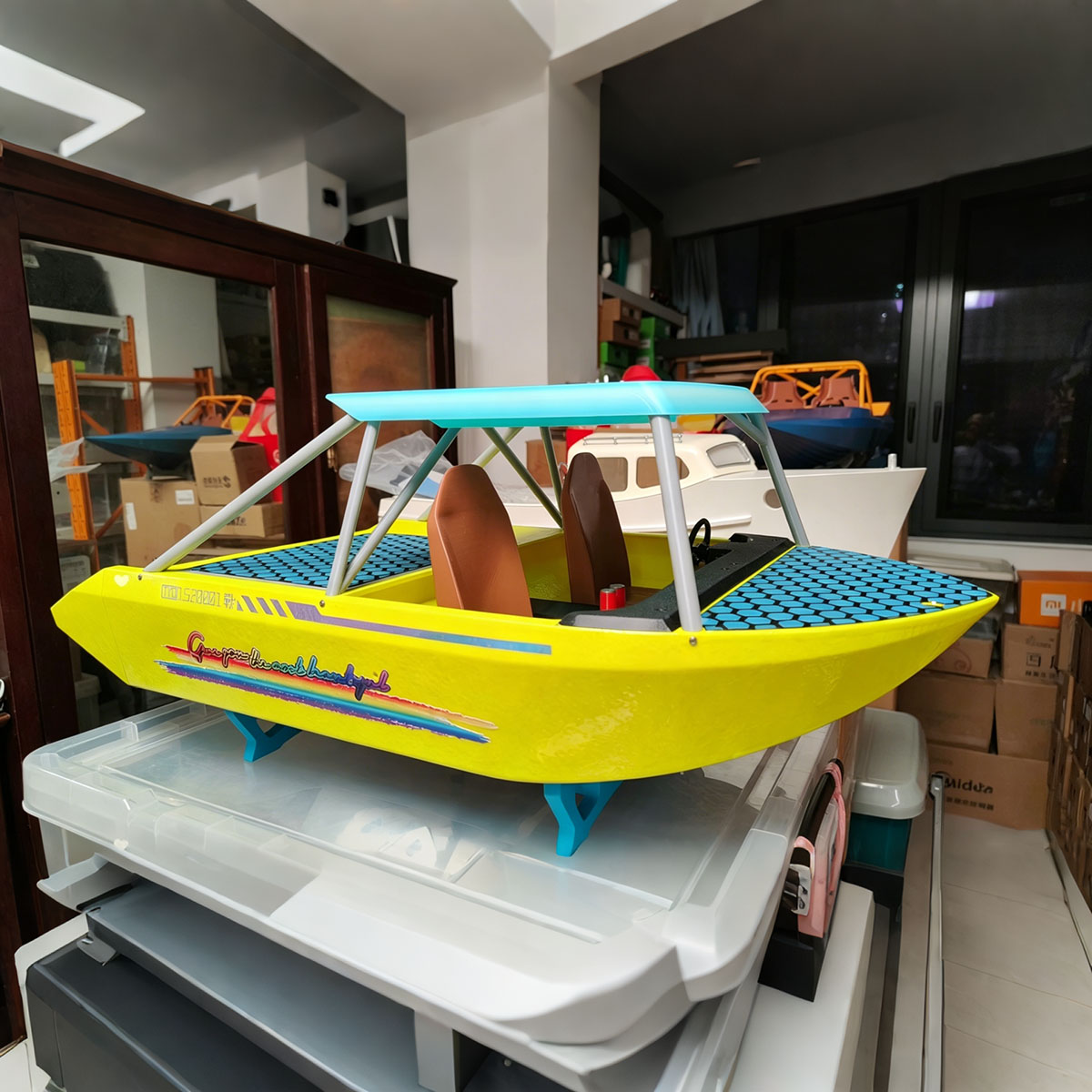 Kecepatan RC ​ ​ Kapal 64.5cm  - 3D Printing Rc Boat ulasan dan harga