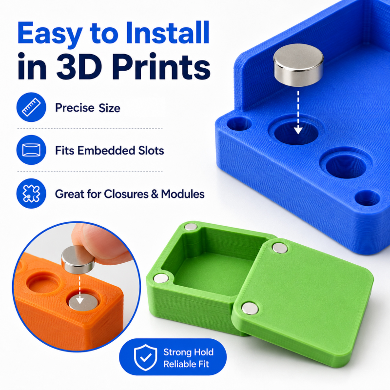200pcs/box Kit Magnet Cetak 3D - 3D Printing Bambu Lab ulasan dan harga