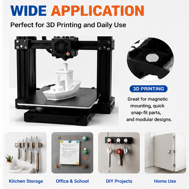 200pcs/box Kit Magnet Cetak 3D - 3D Printing Bambu Lab ulasan dan harga