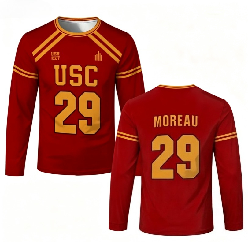 Jersey hoki es gaya USC Trojan - 3D Printing Jersey ulasan dan harga
