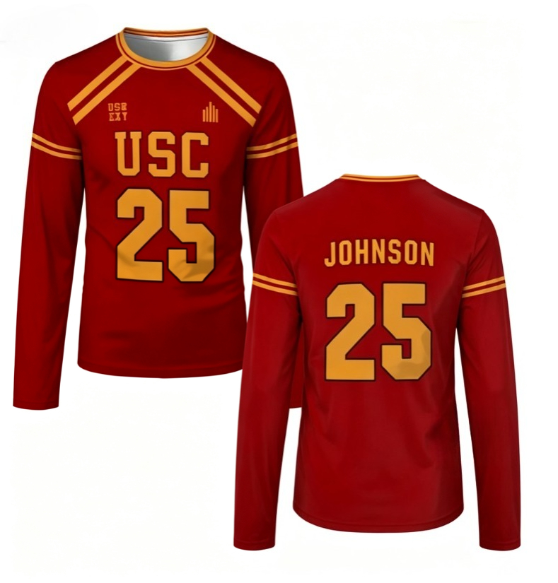 Jersey hoki es gaya USC Trojan - 3D Printing Jersey ulasan dan harga