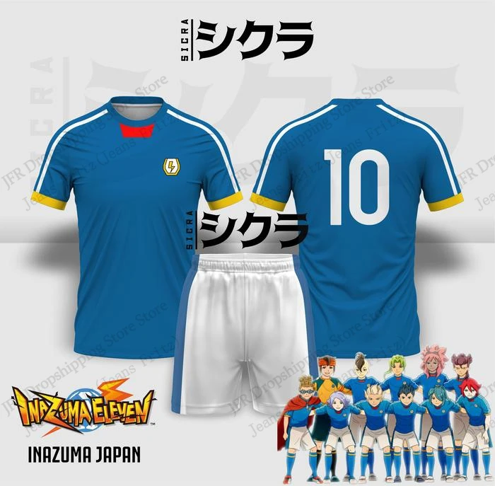 Set Jersey Jersey Inazuma Elev - 3D Printing Jersey ulasan dan harga