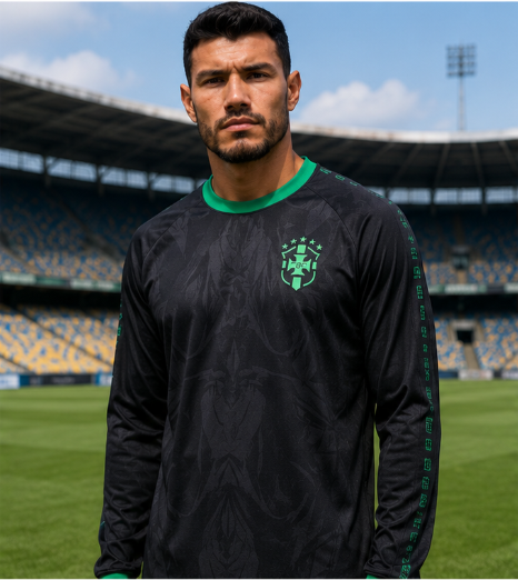 Kaos Sepak Bola Lengan Panjang - 3D Printing Jersey ulasan dan harga